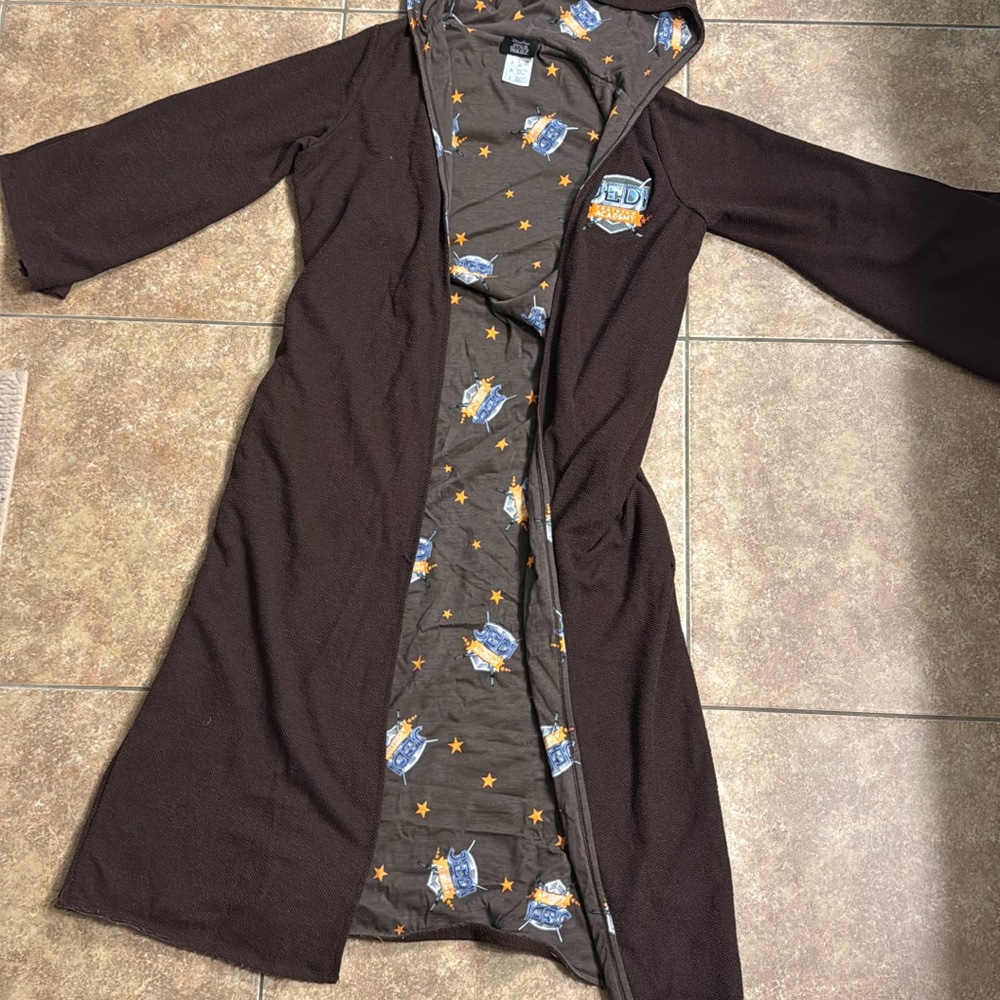 Disney Star Wars Brown Robe with Orange Stars